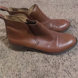 Lucky Brand Women’s Cognac Leather Boots